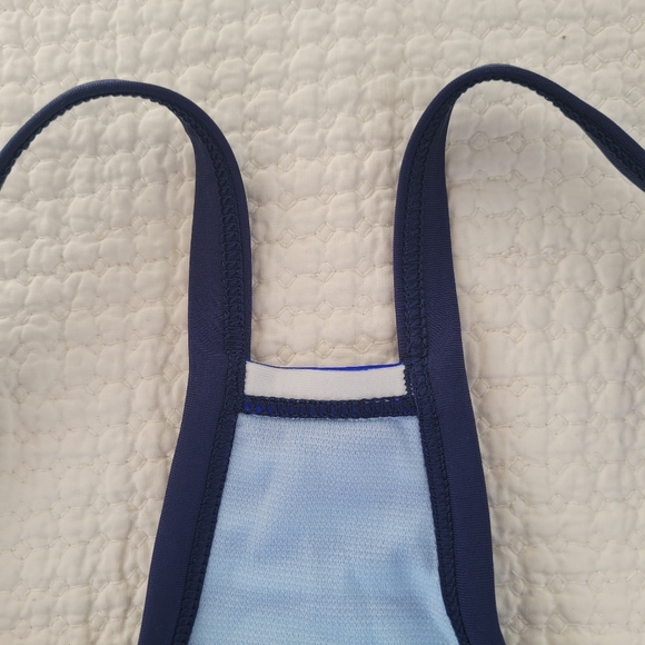 NEW ✨️ 2 PC Nike Tankini Boyshort Swimsuit Navy Blue White Swimwear Women's 2X - Picture 12 of 12